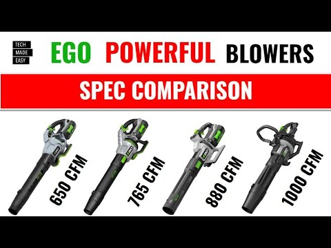 SPECS Compared EGO POWERFUL Blowers