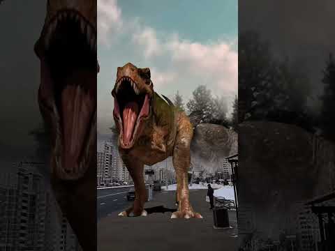 Tyrannosaurus T-Rex chase! Part 58! My Jurassic Park! New fan movie 2025! Dinosaur cartoon video!