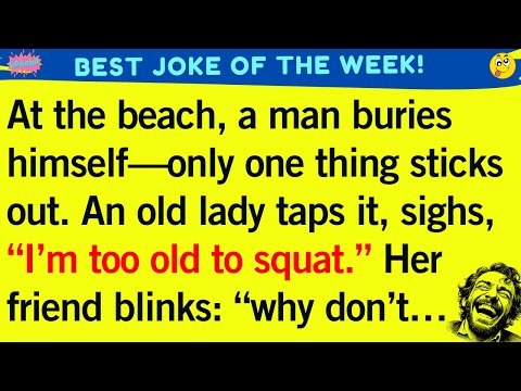 😂 Beach Joke: "I’m Too Old to Squat!" | Funny Clean Story with a Twist