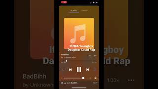 If NBA Youngboy Daughter Could Rap #stoptheviolence #nbayoungboy #viralshorts #38baby #nba