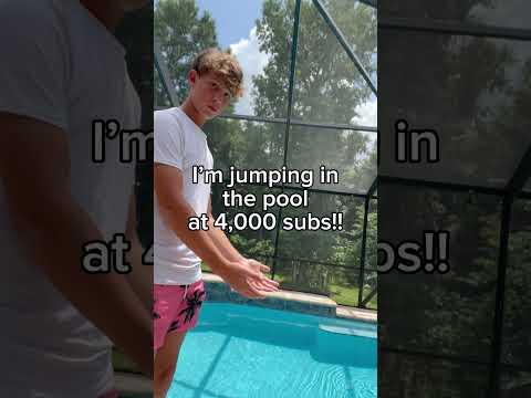Jumping in the pool