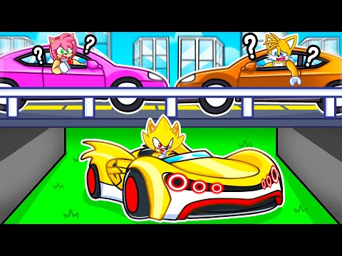 SUPER SONIC CAR SPEEDRUNNER vs HUNTERS In DRIVING EMPIRE!