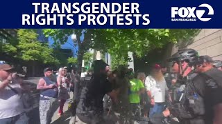 Protesters clash over transgender rights | West Coast Wrap