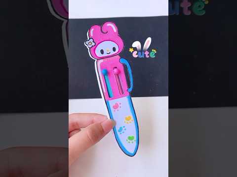 (2 in 1) DIY kawaii pen 🖊️ #shorts #love #tonniartandcraft #diy #craft #artandcraft #art