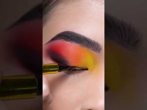 #Shorts Rainbow Eye Makeup