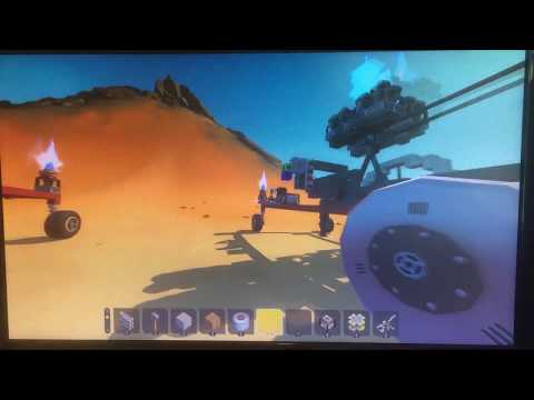 piston engine car hill clime old and new version, ScrapMechanic