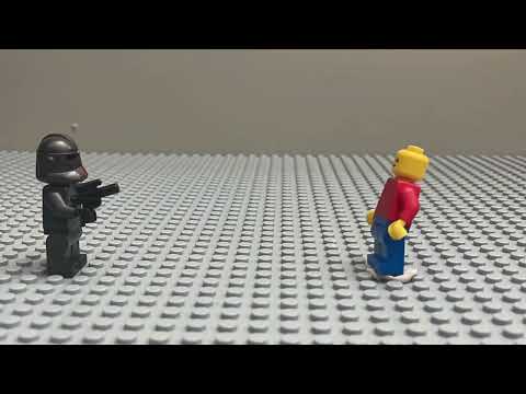 Lego man dies to hunter