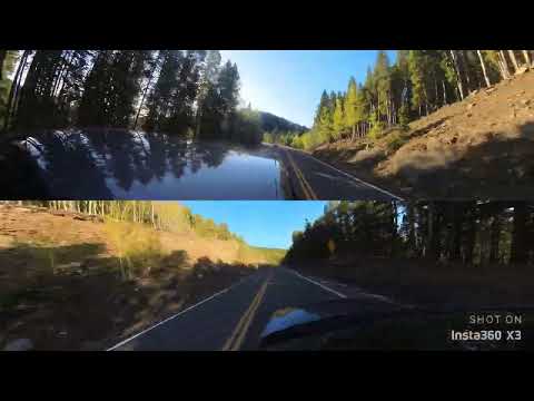F87 M2, R34 GTT, and mk7 Golf R cruising up the mountain