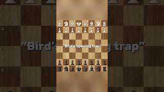Bird’s opening trap chess | Only for beginners #chess #trap #views #viral #viralvideo #shorts