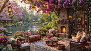 🌤️Fresh Spring Morning Atmosphere at Cozy Coffee Porch Ambience with Tranquill Jazz to Positive Mood