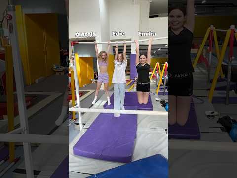 Who can hang on the longest? #jonathanjoly #shorts #gymnast ￼