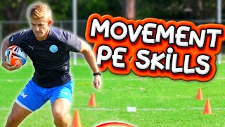 Fundamental PE movement & locomotion drills.
