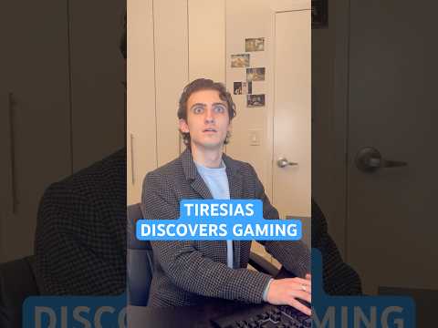 Tiresias discovers gaming??? @TroyDoherty  #shorts #comedy #epicthemusical #tiresias #baldursgate3