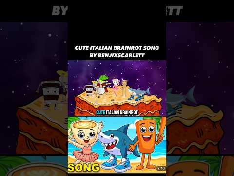 Cute Italian Brainrot Song Music Video Animation