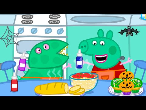 Peppa Pig Makes a Spooky Halloween Lunch 🍬 🐽 | Peppa Pig Tales Full Kids Episodes | 30 Minutes