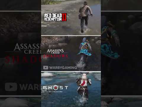 AC Shadows vs RDR2 vs Ghost of Tsushima | Water Physics