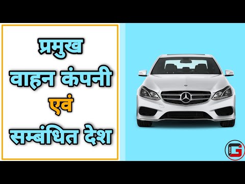 प्रमुख वाहन कंपनी एवं सम्बंधित देश। Globe Side।