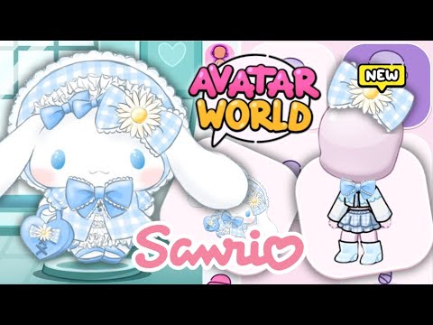HOW TO MAKE CINNAMOROLL SARIO IN AVATAR WORLD 😍 AVATAR WORLD NEW CHARACTERS