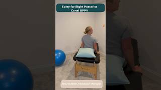 Epley Maneuver Right Ear BPPV: Vertigo Exercises 🫨 #vestibular #dizzy #vertigo #bppv #shorts