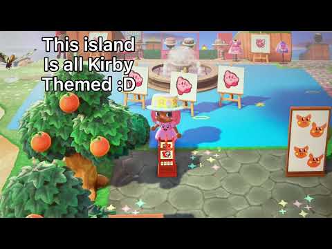Kirby themed acnh island ^^ [dream address at the end]
