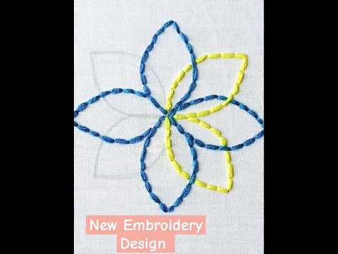 Easy Embroidery design for Design | #tipsyoutube #crochet #youtubeshorts
