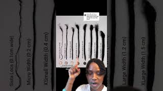 HOW TO CHOOSE YOUR LOC TYPE/SIZE #locs #microlocs #sisterlocation