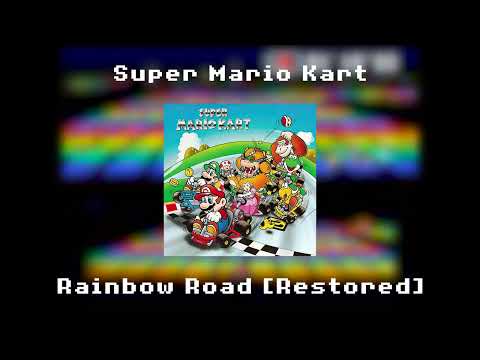 Super Mario Kart - Rainbow Road [RESTORED]