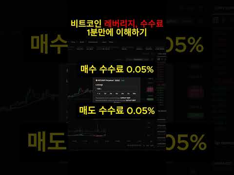 비트코인 레버리지와 수수료 개념 제대로알기! #비트코인 #레버리지 #코인수수료 #코인선물 #코린이 #okx #수수료할인