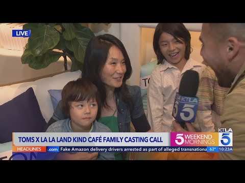 TOMS hosts open casting call for families with LaLa Land Kind Cafe