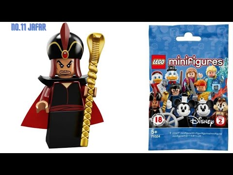 #一分鐘睇Lego人仔 - Lego 人仔 Disney 71024 no.11 Jafar  (Aladdin) Minifigure (包本港平郵) 全新齊件連旦紙