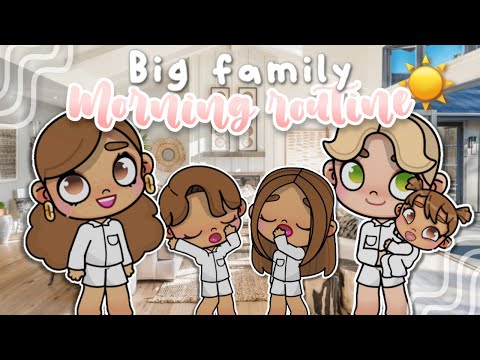*AESTHETIC* Family morning routine in AVATAR WORLD ☀️ || Avatar World Roleplay
