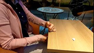 中風居家復健動作示範 - 手臂動作控制 撥衛生紙 (簡單版)