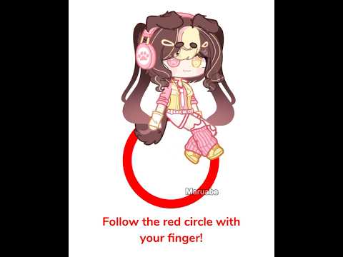 Follow the red circle ⭕️‼️(Trend) // #maru #gacha #gachatween #gachalife #cute #maruabe #gachalife2