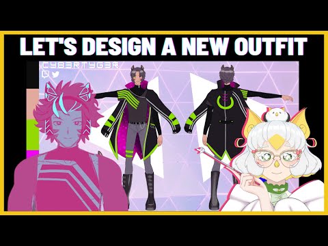 Let's give him a jacket! || Designing a VTuber Outfit for @cybertygerva Pt. 2