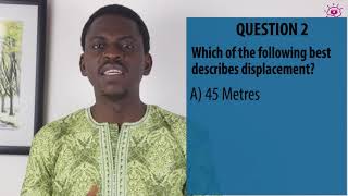 3  Solution of Past Questions Distance and Displacement (Physics Tutorial for WASSCE)