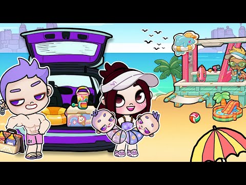 Thanos Family Vacation Day Story in New Stardust Beach ⛱️🌞 Avatar World Pazu story ❤️✨