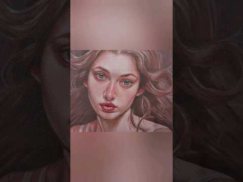 bringing a women's portrait to life with oil paints 🎨#art #oilpainting #girldrawing #painting #short
