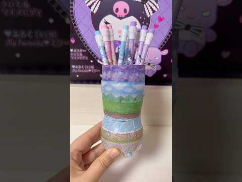 DIY Cute pencil holder 🎀 #pencilholder #diy #kawaii #cute