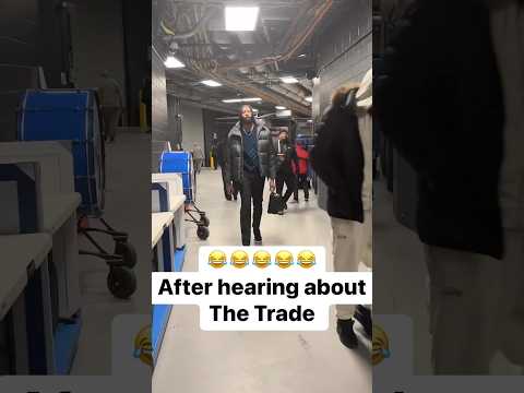 LeBron & AD after hearing about the TRADE 😳 #shorts #love #funny #foryou #fyp #sports #like #live