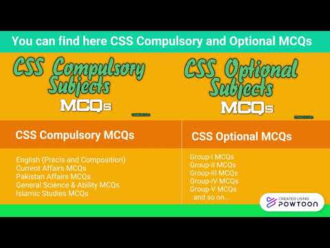 Welcome to CSS MCQs Youtube Channel | CSSMCQs.com Intro