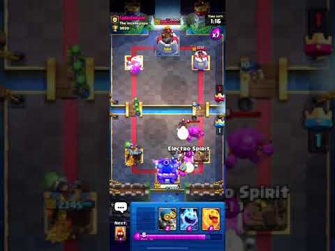 Using the lowest elixir deck in clash royale infinite elixir 1v1