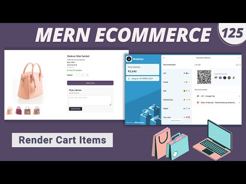 MERN Stack E-Commerce Project #125 : Render Cart Items & Update Quantity