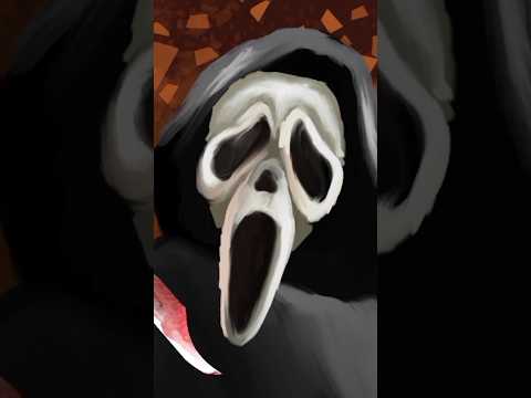 Drawing Ghostface from Scream VI #speedpaint #art #artwork #digitalart #drawing #scream  #scream6