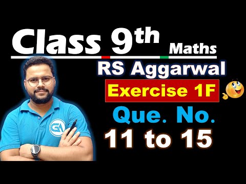Class 9 Maths | RS Aggarwal | Chapter 1 Number Systems | Exercise 1F – Questions 11 to 15