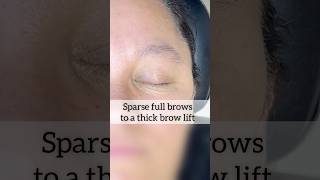 Sparse #brows to #browlift #fullbrows #browtips #browexpert #shorts #browshaping #beforeandafter