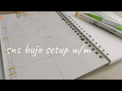 sns bujo plan with me●April 2025