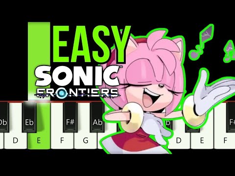 Sonic frontiers (Vocal Melody) Amy's chapter theme EASY piano tutorial - Maybe If Amy Mvt.