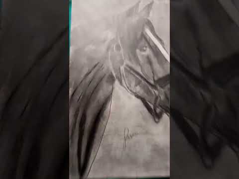 Realistic horse drawing#art #realistic #drawingstyles #drawing #