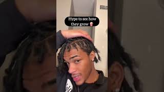 Pushed back taper loc transformation #shorts #hairtips #naturalhair
