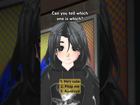I wanted to try this trend // can you tell the difference #animation #mmd #anime #blender #wojak